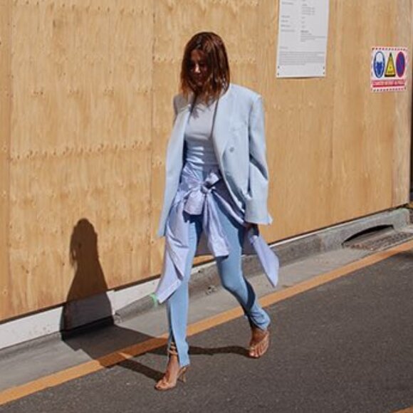 WARDROBE.NYC - light blue long sleeve tee - NEW - Picture 1 of 7